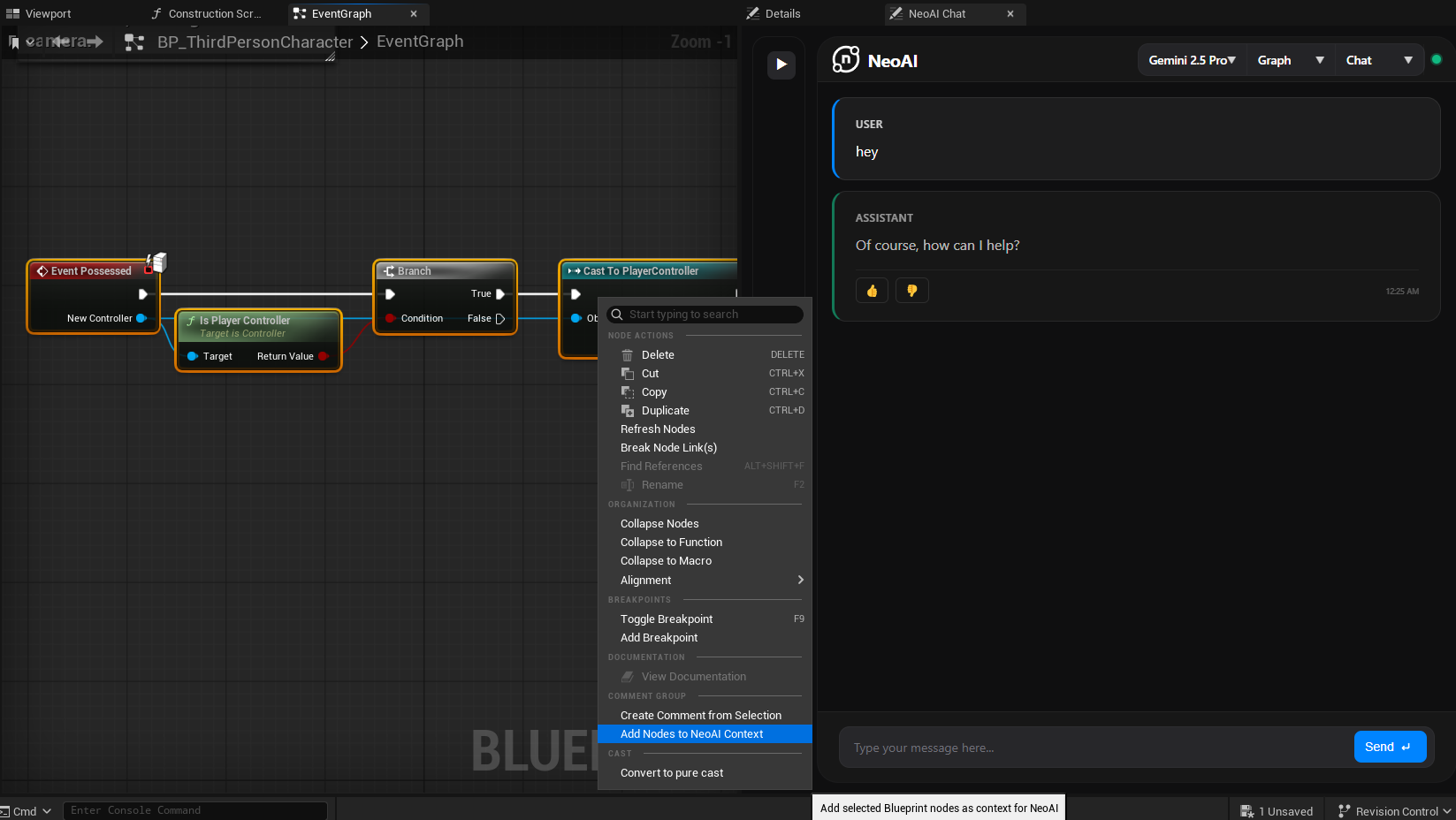 NeoAI Right Click Context Menu